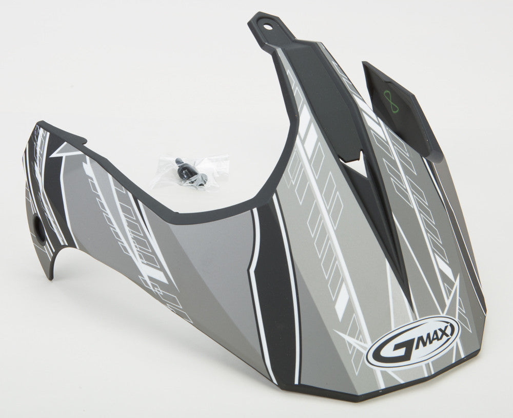 GMAX Gm-11s Nova Helmet Visor Matte Black/Silver/White G011047