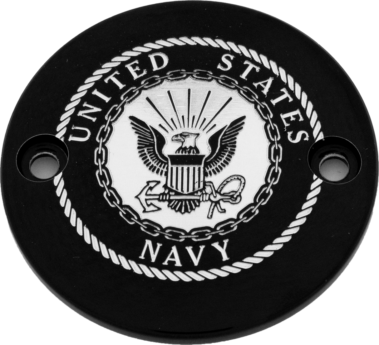 CUSTOM ENGRAVING M8 Timer Cover Navy Black NAV16-63BG