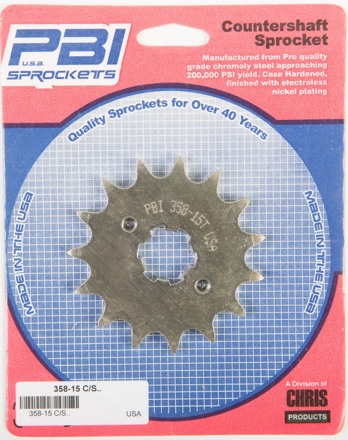 PBIFront Cs Sprocket Steel 15t-520 Hon358-15