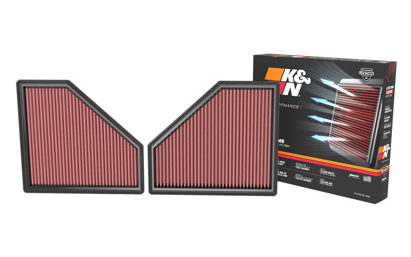 K&N 20-22 BMW M3 L6 3.0L F/I Replacement Air Filter 33-3171