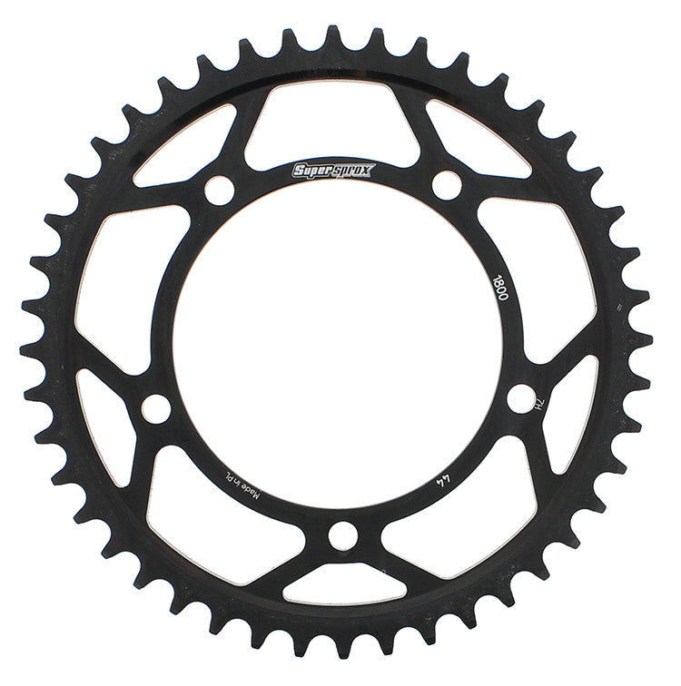 SUPERSPROX Rear Sprocket Steel 44t-530 Blk Tri RFE-1800-44-BLK