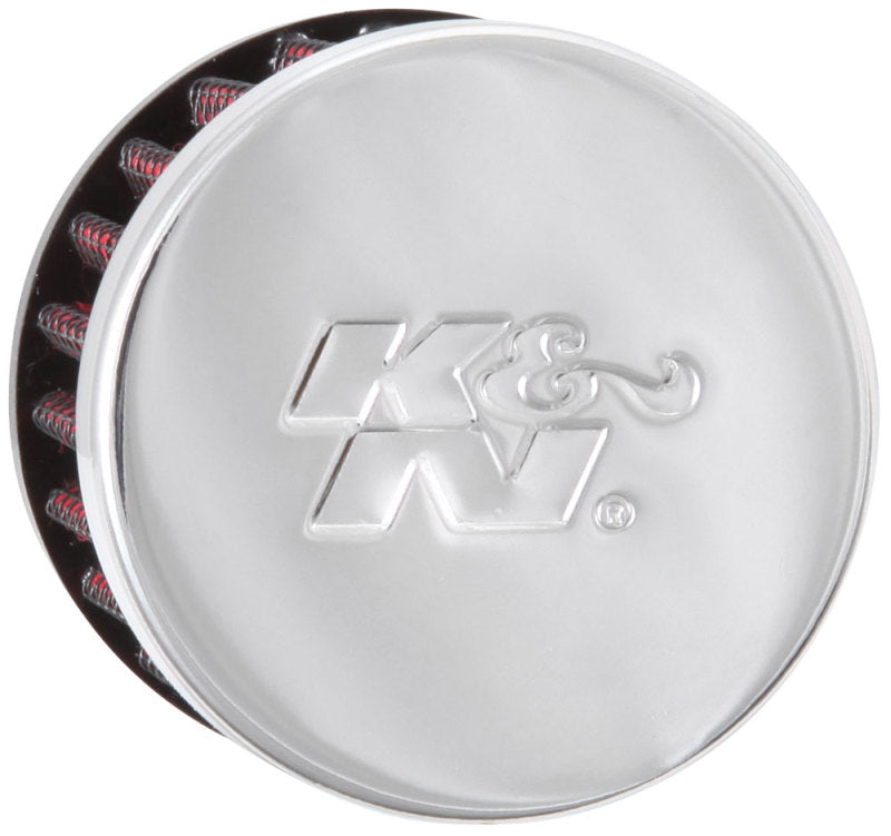 K&N 1.25in Flange ID x 3in OD x 2.5in H Rubber Base Crankcase Vent Filter 62-1390