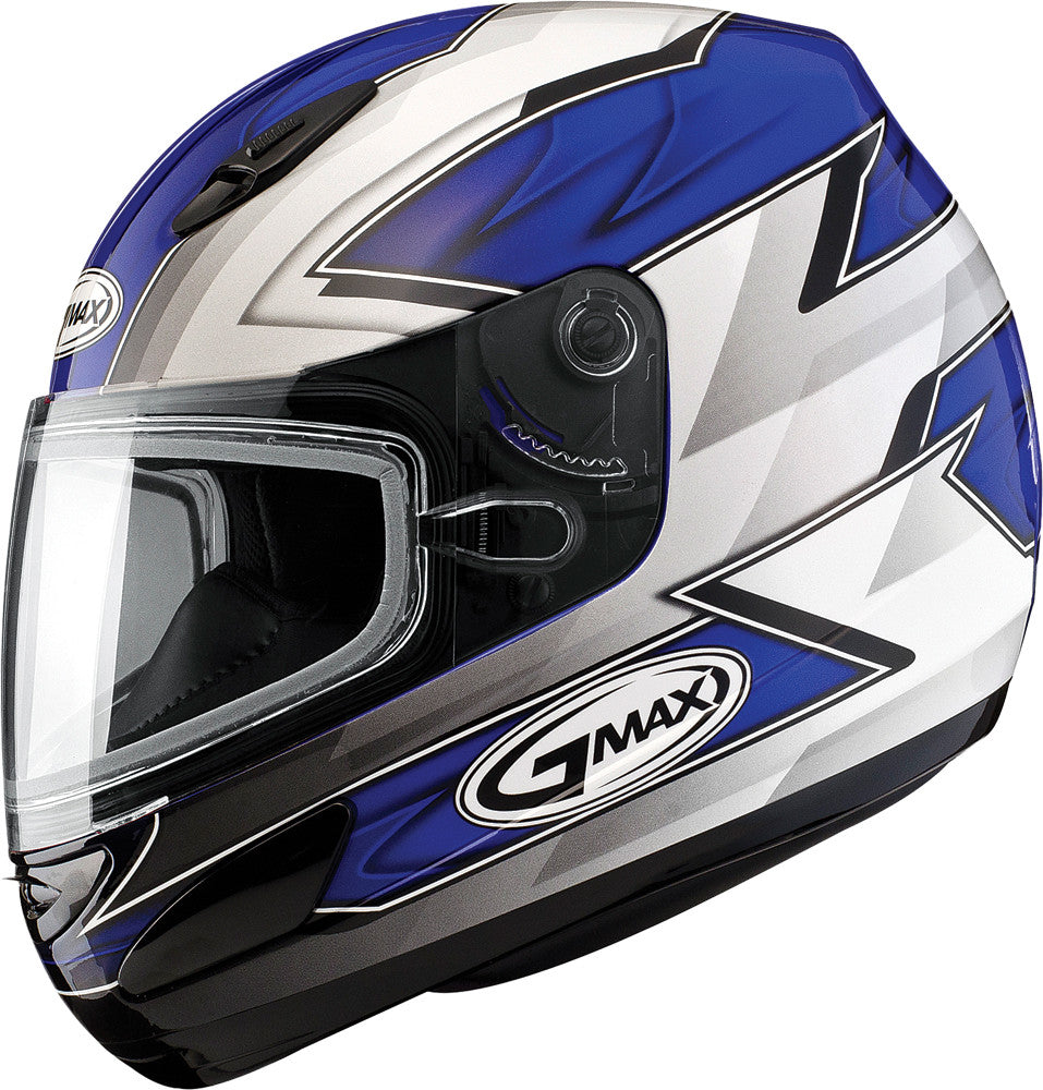 GMAX Gm-48s Helmet Razor Blue/White/Silver S G6481314 TC-2