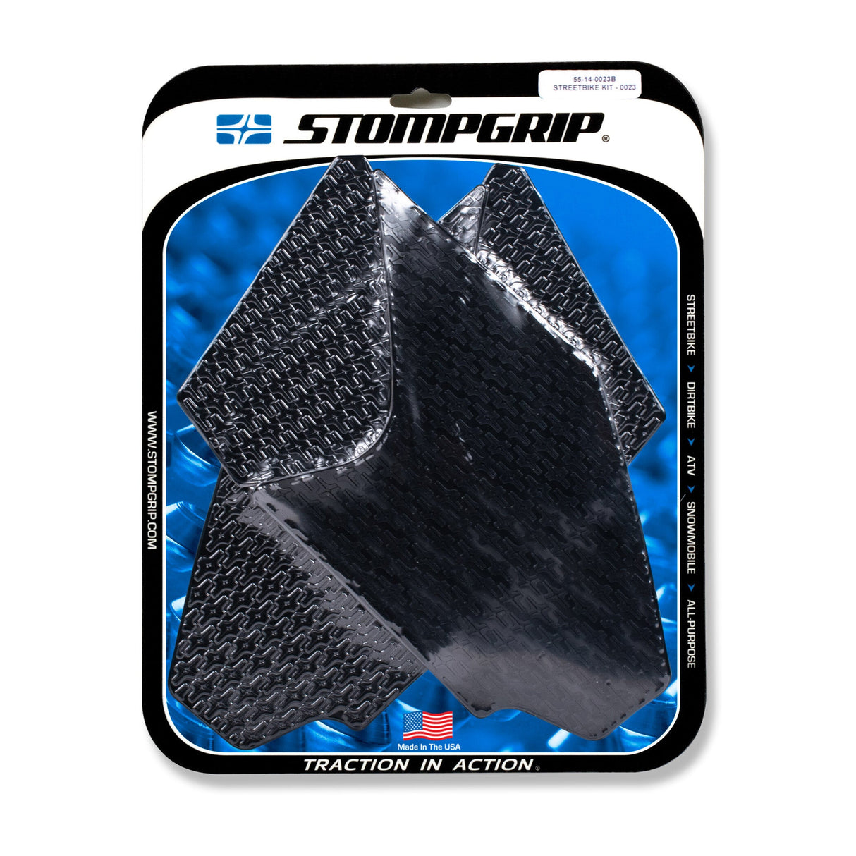STOMPGRIP Tank Pad Kit Icon Black 55-14-0023B