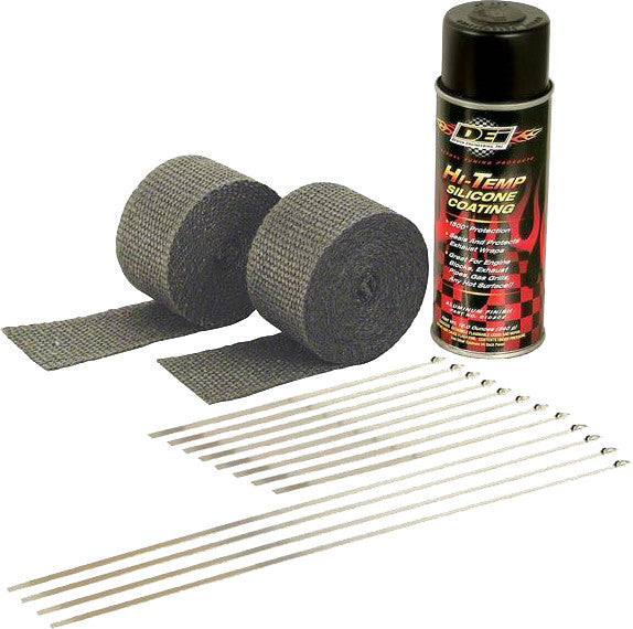 DEI Exhaust Pipe Wrap Kit Black Wrap W/Black Coating 901330