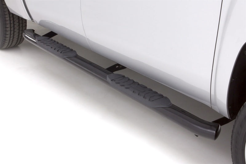 Lund 09-14 Ford F-150 SuperCrew 5in. Oval Curved Steel Nerf Bars - Black 23889007