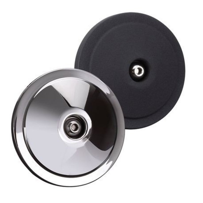 S&S Cycle Dished Bobber Air Cleaner Cover w/ Machined Highlights - Chrome 170-0120