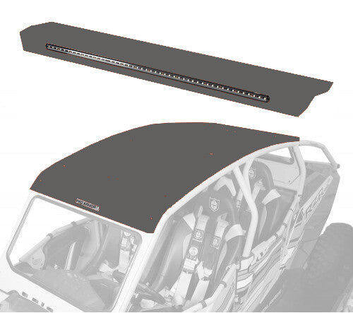 PRO ARMOR Asylum Rear Wing W/ Lightbar Stealth Grey P144R123SG