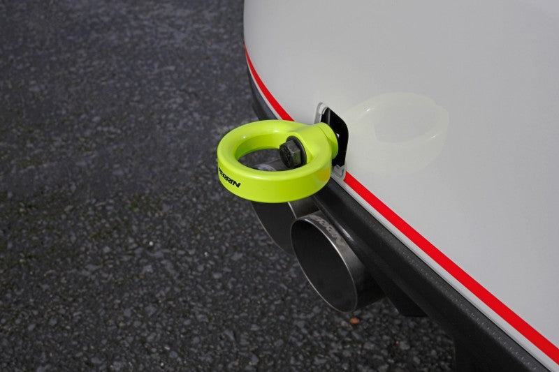 Perrin 15-19 Subaru WRX/STI Tow Hook Kit (Rear) - Neon Yellow PSP-BDY-252NY