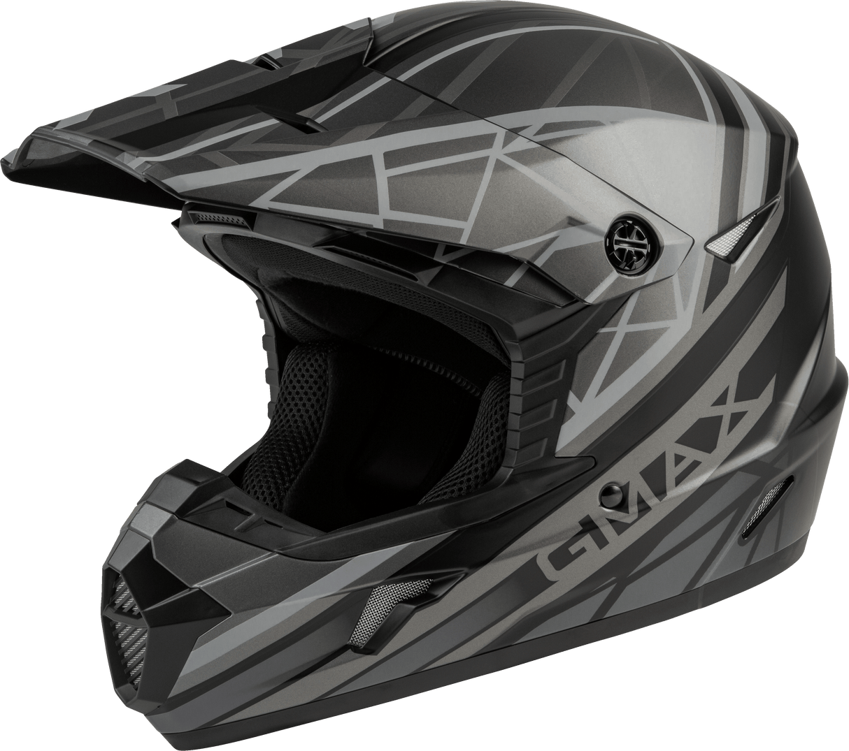 GMAX Youth Mx-46y Off-Road Mega Helmet Matte Black/Grey Yl D3462502