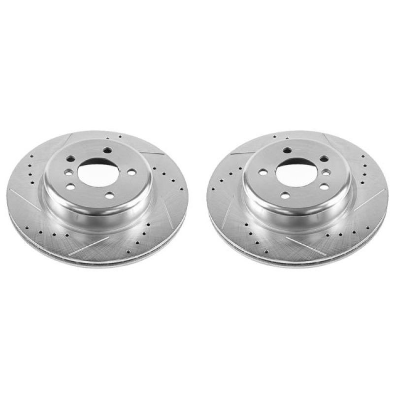 Power Stop 11-16 BMW 528i Rear Evolution Drilled & Slotted Rotors - Pair EBR1235XPR