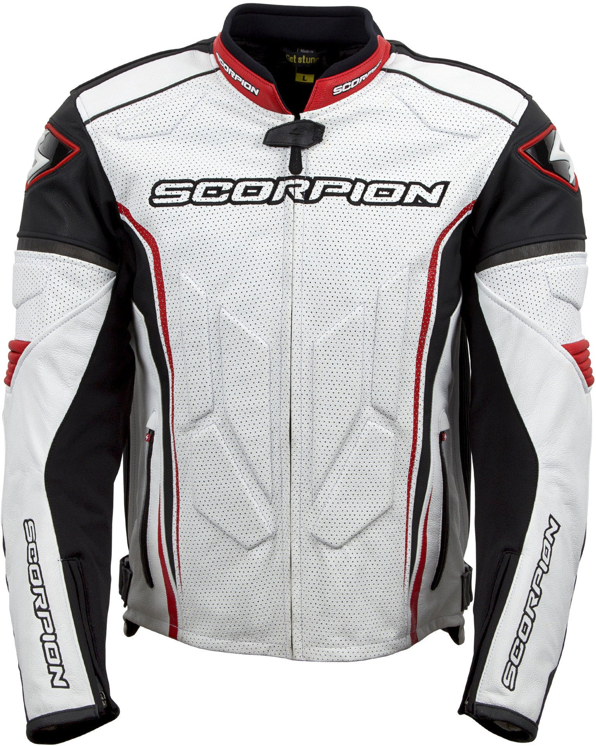 SCORPION EXO Clutch Jacket White/Red 3x 12059-8