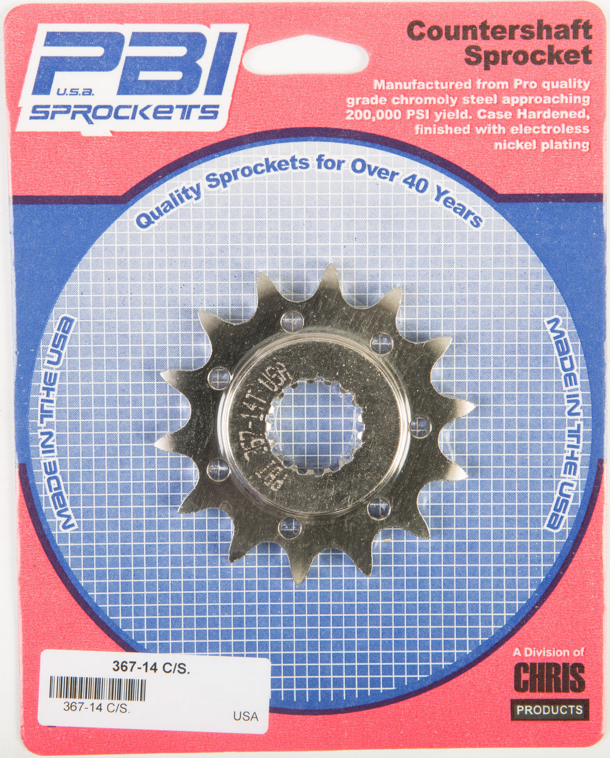 PBIFront Cs Sprocket Steel 14t-520 Hon367-14