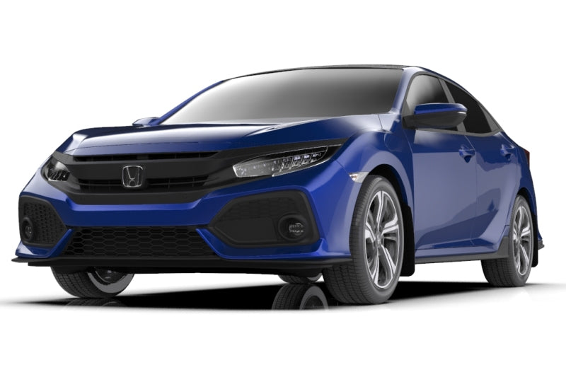 Rally Armor 2017-2020 Honda Civic LX / EX / EX-L Hatchback Red Mud Flap White Logo MF71-UR-RD/WH