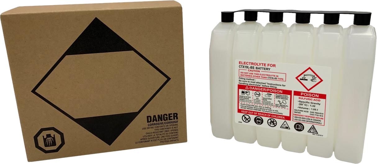 FIRE POWER Sealed Battery Electrolyte Pack 1050cc 1050CC CTX