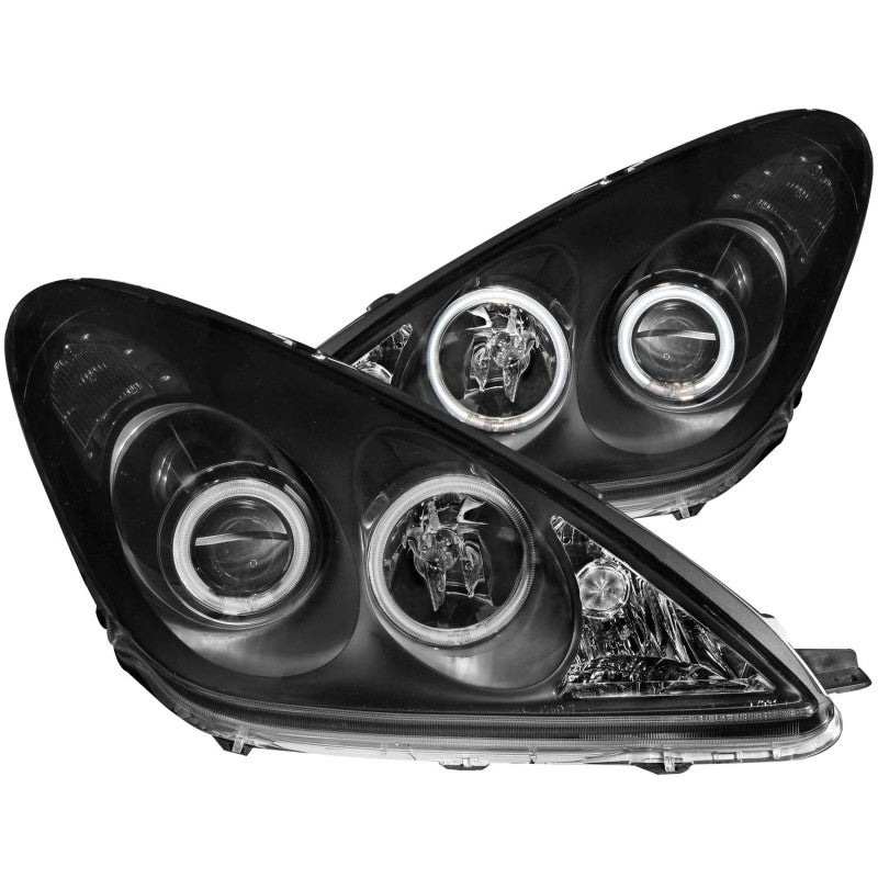 ANZO 2002-2003 Lexus Es300 Projector Headlights w/ Halo Black 121232