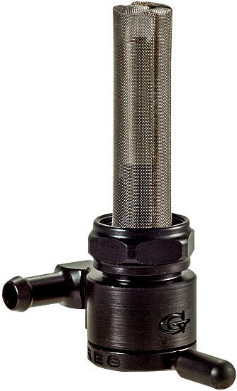 GOLAN 22mm Petcock Forward Black 5/16 Hose 76-312F-BLK