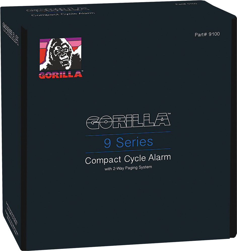 GORILLA Compact Cycle Alarm W/2-Way Paging System 9100