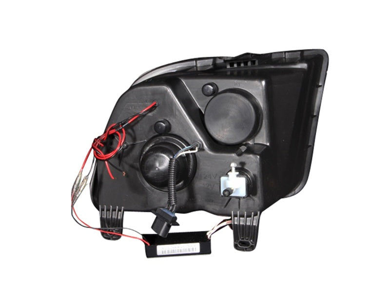 ANZO 2005-2009 Ford Mustang Projector Headlights w/ Halo Black 121166