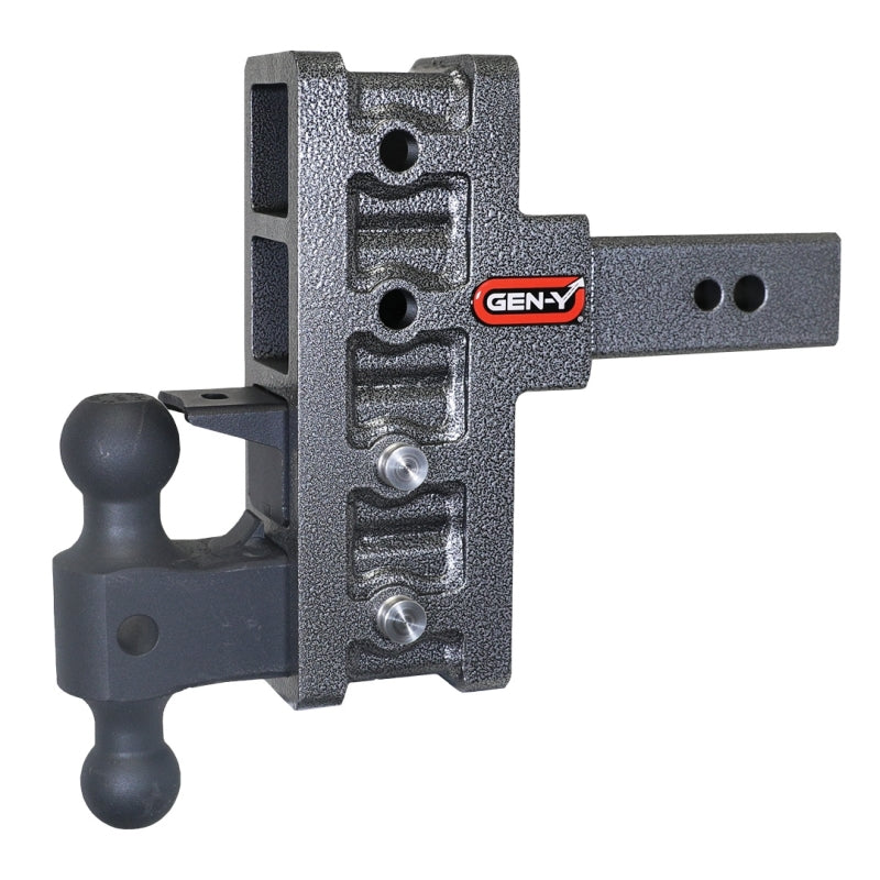Gen-Y Mega Duty 2.5in Shank 6in Offset Drop 32K Hitch w/GH-0161 Dual-Ball/GH-0162 Pintle Lock GH-1924
