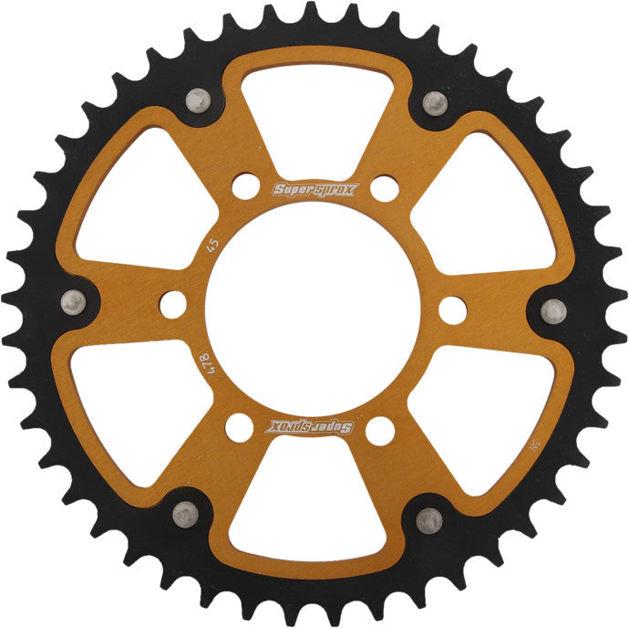 SUPERSPROX Rear Stealth Sprocket Alu/Stl 45t-520 Gld Kaw RST-478-45-GLD