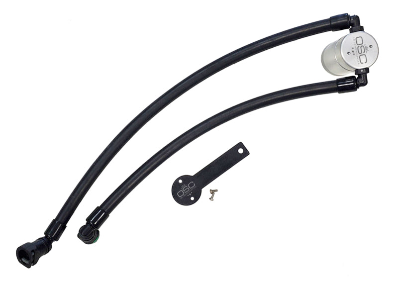 J&L 2021-2024 Ram TRX 6.2L Supercharged Passenger Side Oil Separator 3.0 - Clear Anodized 3071P-C