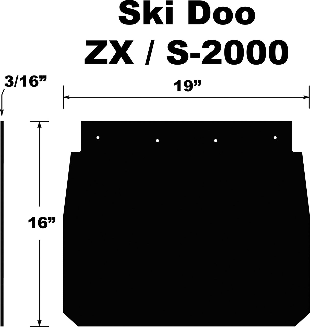 PDPSnowflap Ski Doo Zx/S-2000 92-03SF-ZX99PB