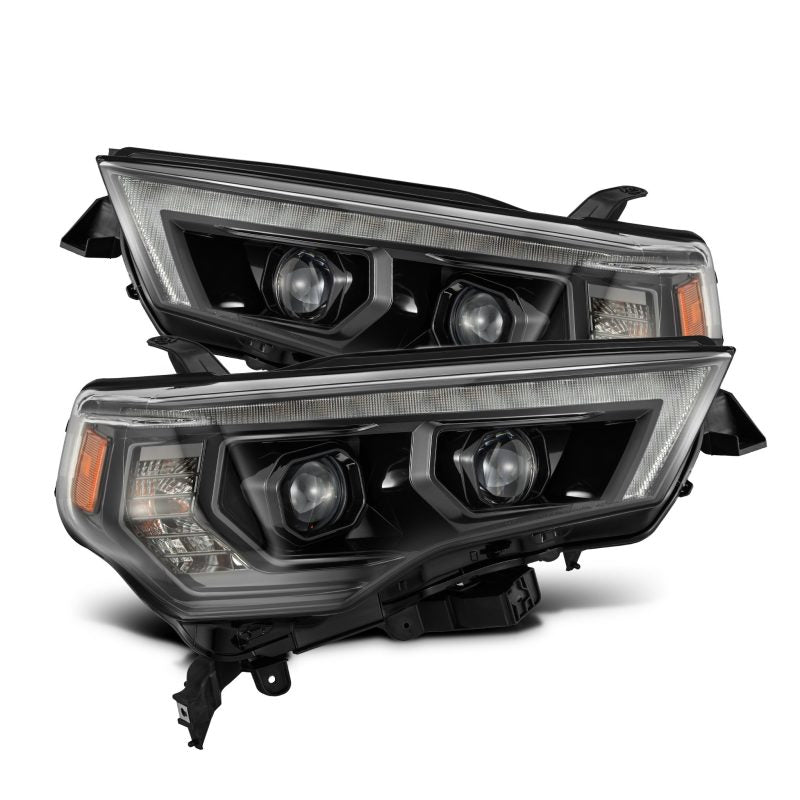 AlphaRex 14-20 Toyota 4Runner PRO-Series LED Proj Headlights Alpha-Black w/Sequential Signal/DRL 880850