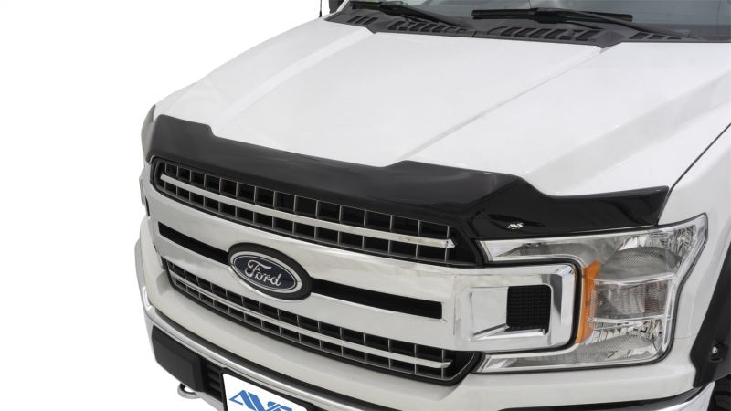 AVS 15-18 Ford F-150 Aeroskin Low Profile Acrylic Hood Shield - Smoke 322096