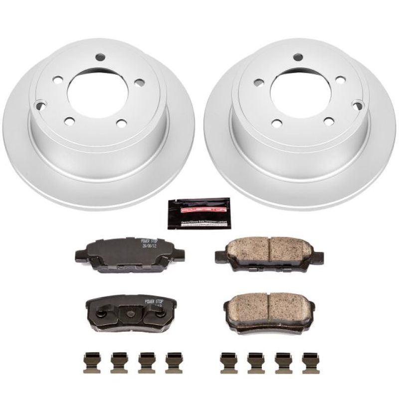 Power Stop 11-14 Chrysler 200 Rear Z17 Evolution Geomet Coated Brake Kit CRK3033