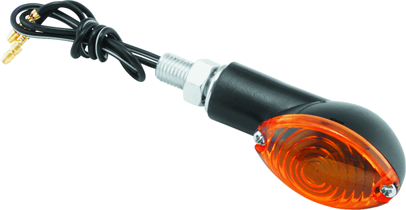 BikeMaster Ministalk Marker Light Oval - Black/Amber 266016