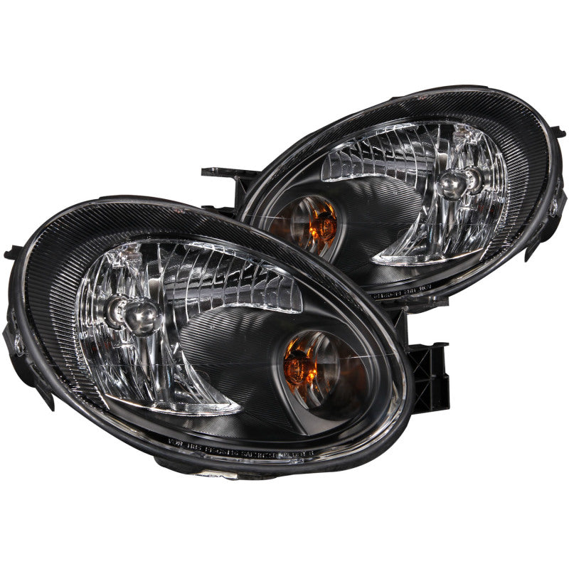 ANZO 2003-2005 Dodge Neon Crystal Headlights Black 121030