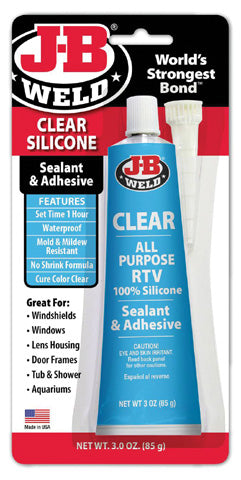 Jb Weld Clear Rtv Acetoxy - 3oz 446005