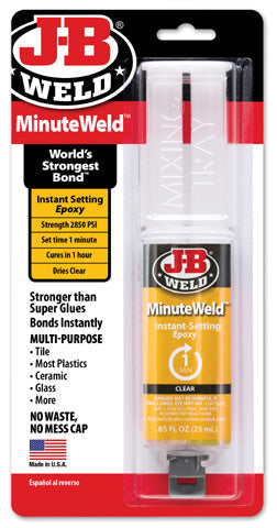 Jb Weld Minuteweld Syringe - 25ml 446014