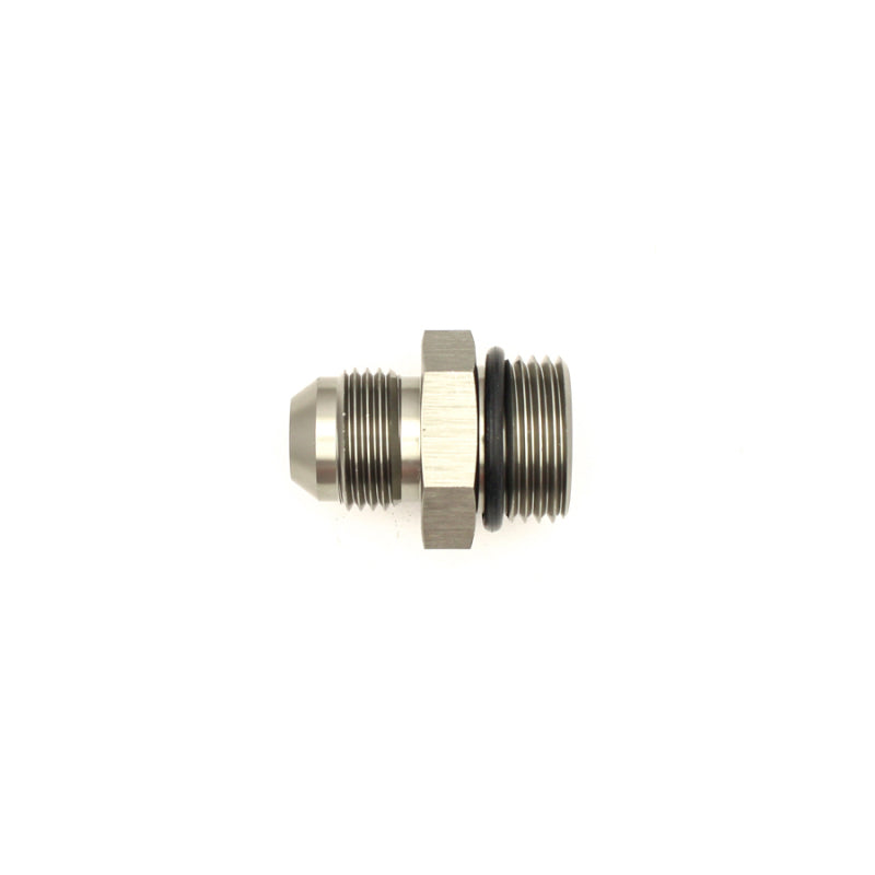 DeatschWerks 10AN ORB Male to 8AN Male Flare Adapter (Incl O-Ring) - Anodized Matte Black 6-02-0406-B