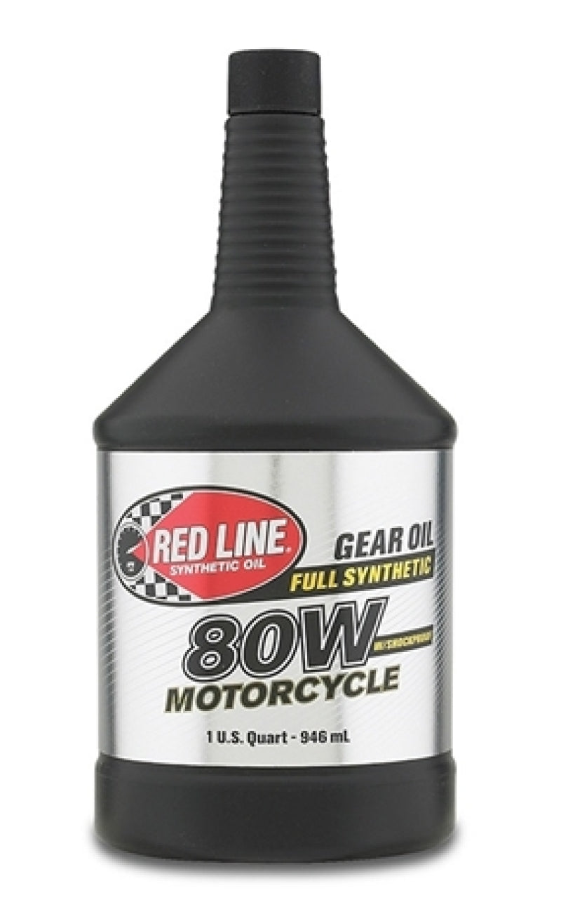Red Line 80W Motorcycle Gear Oil w/Shockproof - Quart 42704