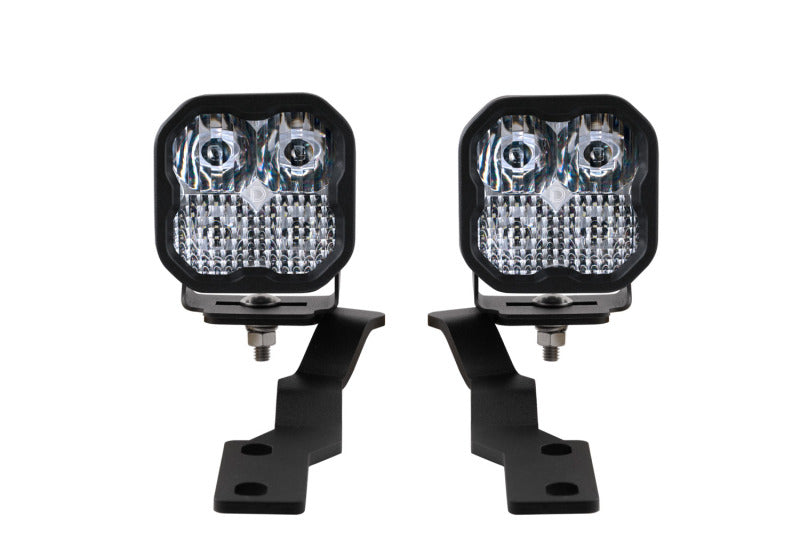 Diode Dynamics 16-21 Toyota Tacoma Pro SS3 LED Ditch Light Kit - White Combo DD6374