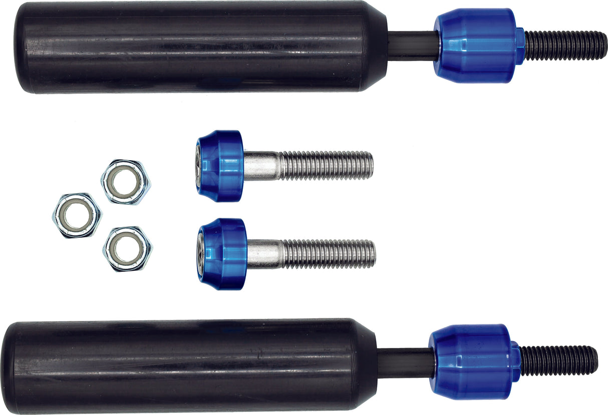 SANTORO FABWORX Shock Mount Sliders Blue Dyna 09-17 SF50004