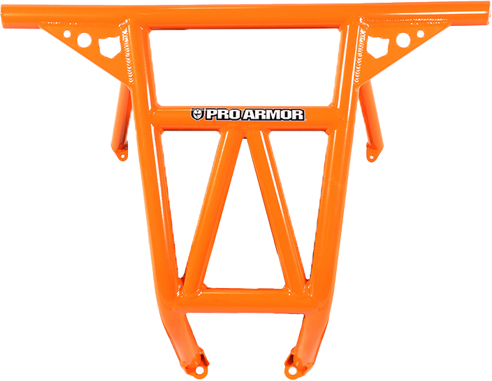 PRO ARMOR Race Rear Bumper Orange Pol P141047OR-446