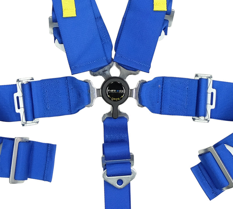 NRG SFI 16.1 5PT 3in. Seat Belt Harness / Cam Lock - Blue SBH-RS5PCBL