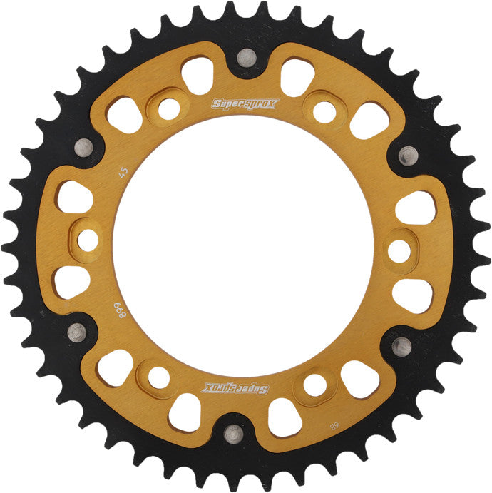 SUPERSPROX Rear Stealth Sprocket Alu/Stl 45t-525 Gld Ktm RST-899-45-GLD