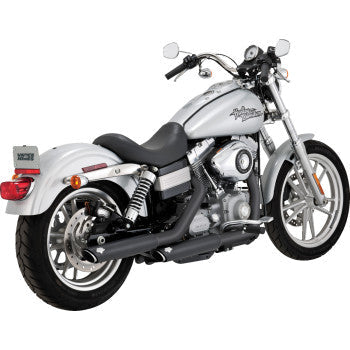 VANCE & HINES 3" Twin Slash Slip-On Muffler - Black Glide /Dyna 46838