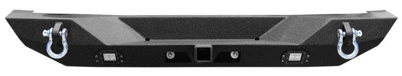 DV8 Offroad 07-18 Jeep Wrangler JK Full Length Rear Bumper w/ Lights RBSTTB-10