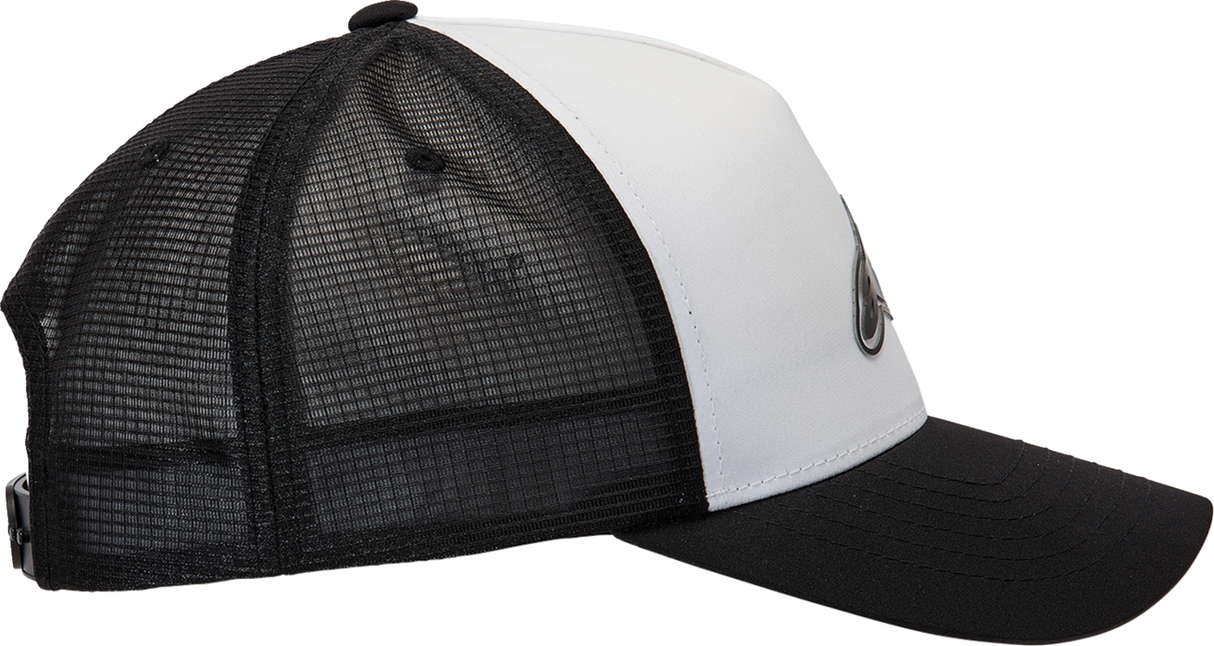 IN STOCK ALPINESTARS Advantage Tech Trucker Hat - White/Black - One Size 1212811602010OS
