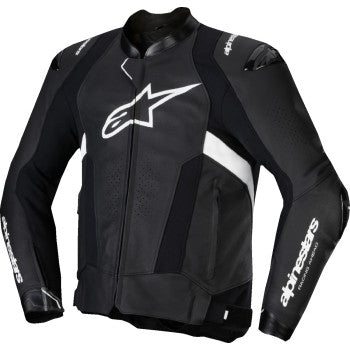 IN STOCK ALPINESTARS Missile v3 Leather Jacket - Black/White - US 48 / EU 58 3100125-12-58