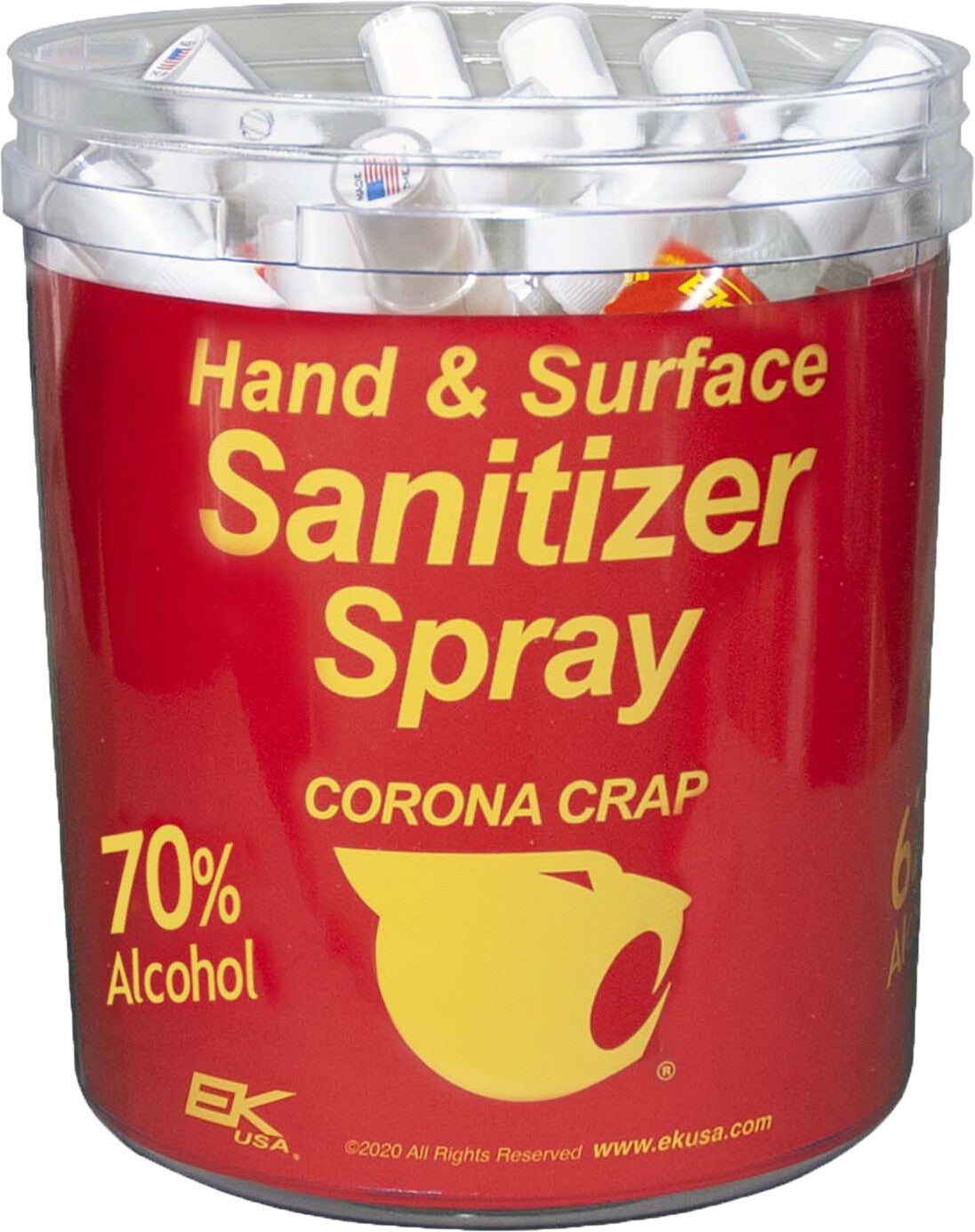 CAT CRAP Corona Crap Sanitizer Spray 48/Pk Dealer Display 11282B