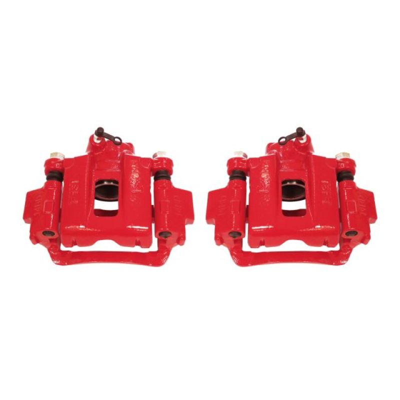 Power Stop 03-09 Toyota 4Runner Rear Red Calipers w/Brackets - Pair S2726