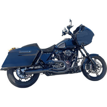 BASSANI XHAUST 2-into-1 Mid-Length Super Bike Exhaust System - 4" Muffler - M8 Touring 1F98B