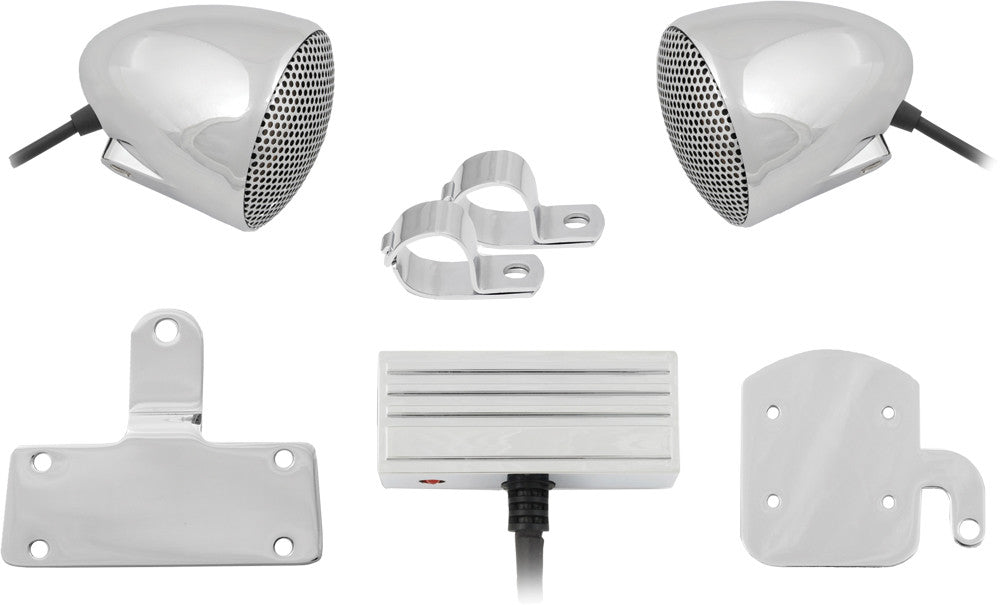 CYCLE SOUNDS 3" Sys Chrome Metric Metric 4405-0077C