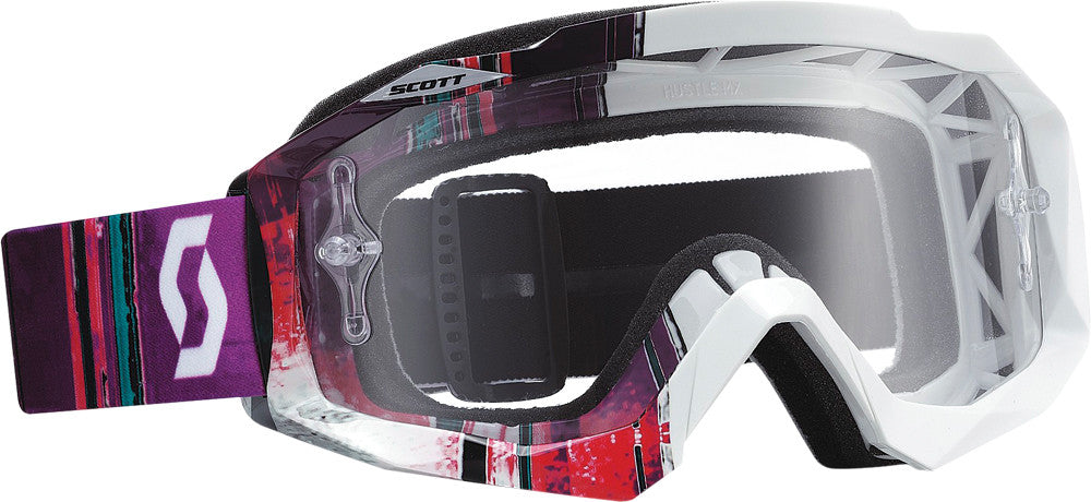 SCOTT Hustle Goggle Pixel White/Purple W/Clear Lens 238057-4597113